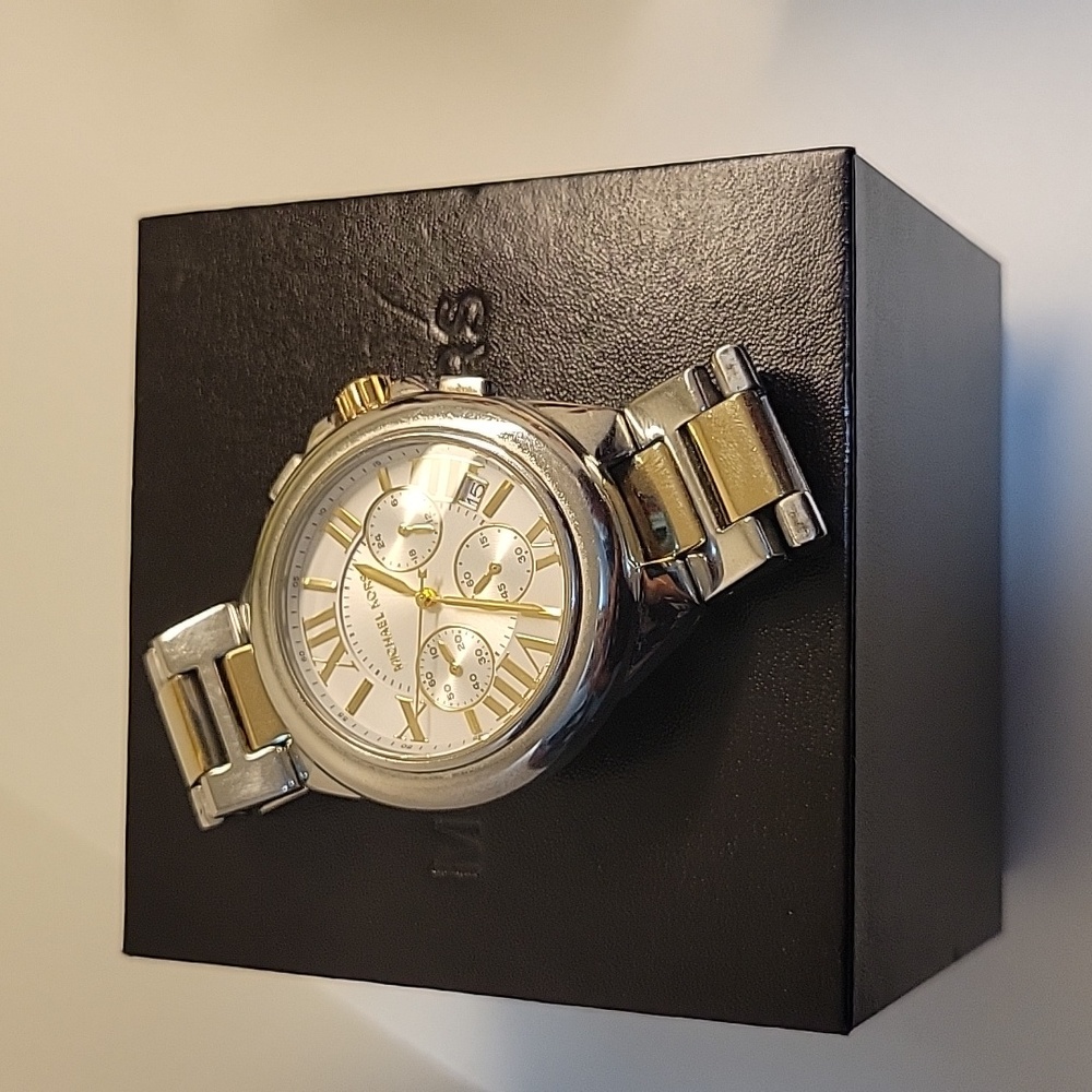 Michael Kors watch silver and gold two tone